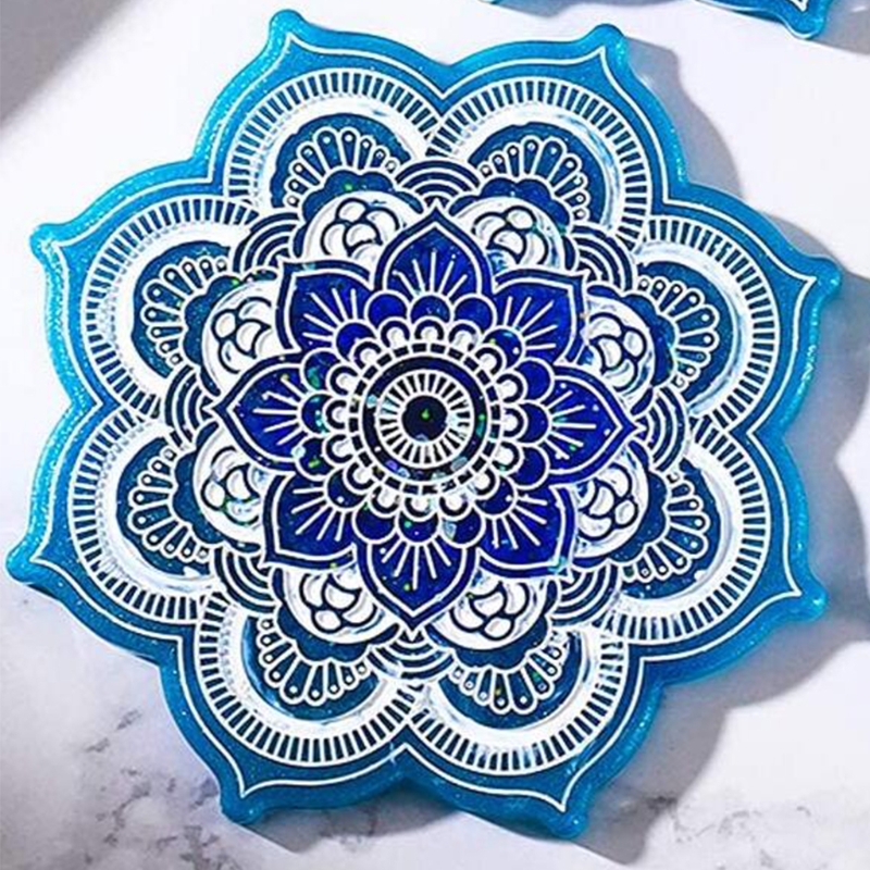 Mandala Coaster Silicone Mold  - مراجعة Coaster Mold Square وسعره