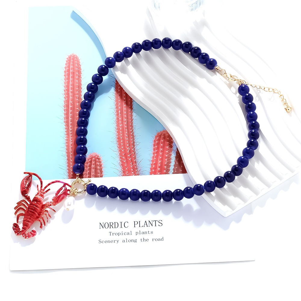 New Bohemian Lobster Bead Neck - مراجعة Resin Art Beach Theme وسعره