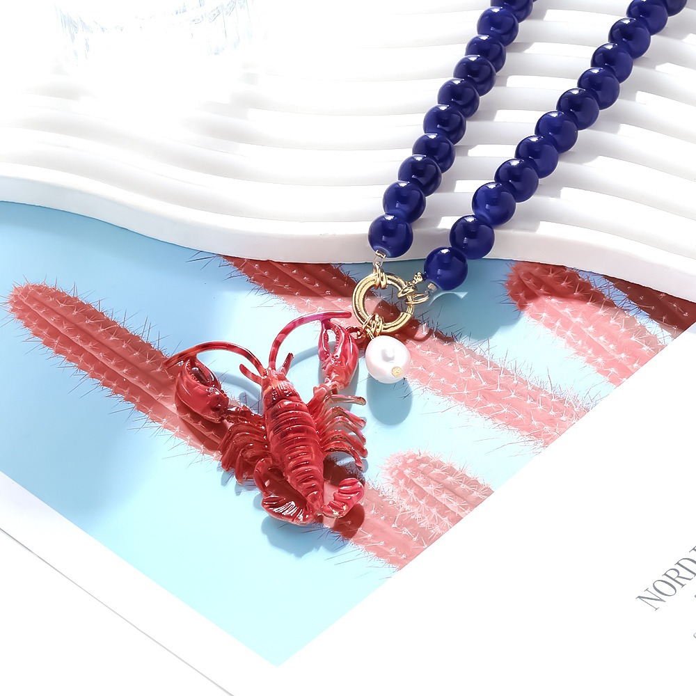 New Bohemian Lobster Bead Neck - مراجعة Resin Art Beach Theme وسعره