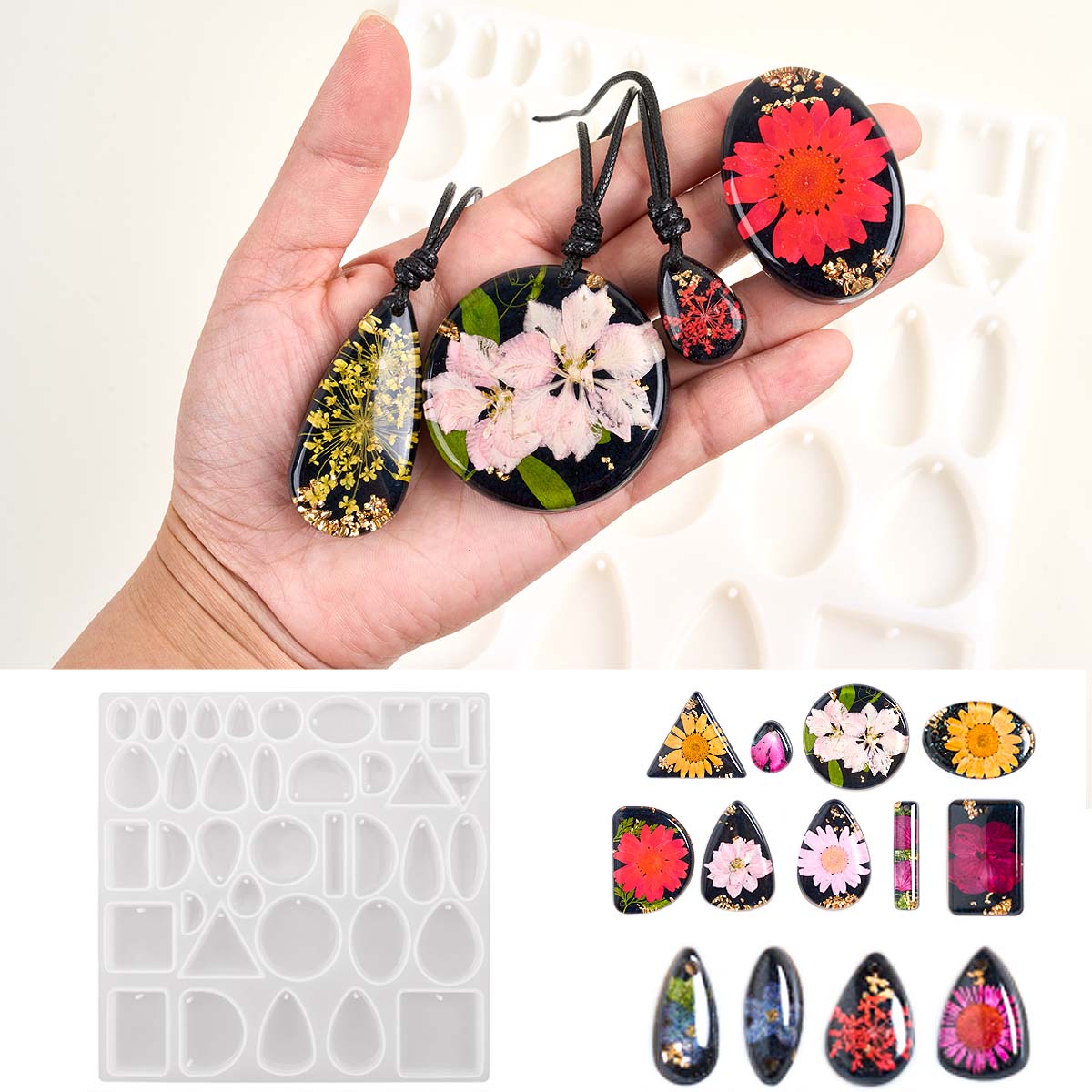 Time Stone Pendant Silicone Mo - مراجعة Resin Art And Jewelry وسعره