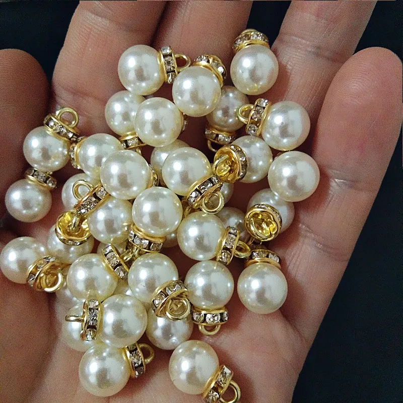 30Pcs Round Pearl Diamond Pend - مراجعة Resin Art Gift For Anniversary وسعره