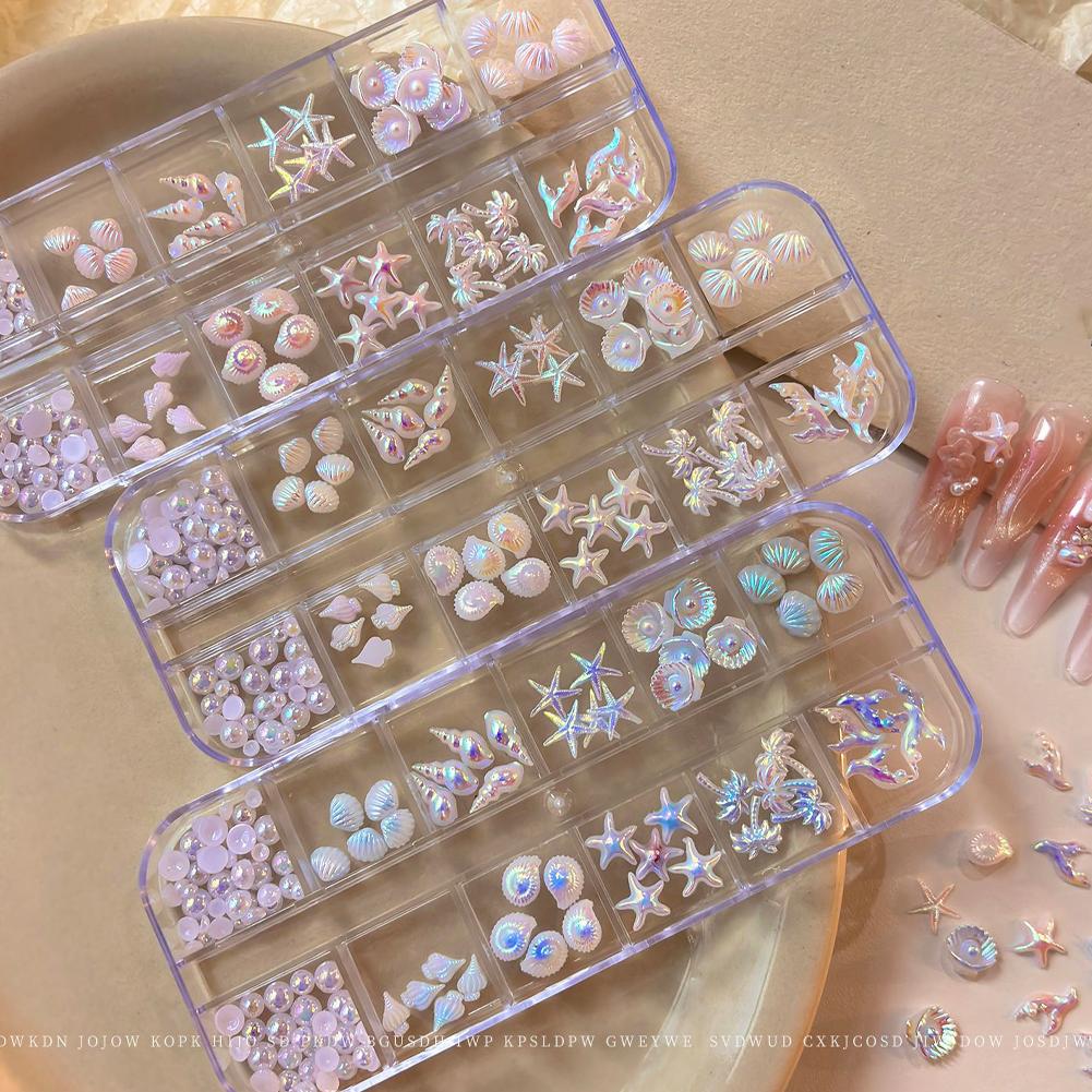 12 Grids/Box 3D Starfish And S - مراجعة Resin Art Beach Theme وسعره