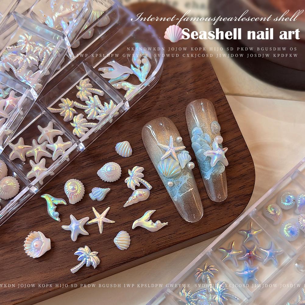 12 Grids/Box 3D Starfish And S - مراجعة Resin Art Beach Theme وسعره