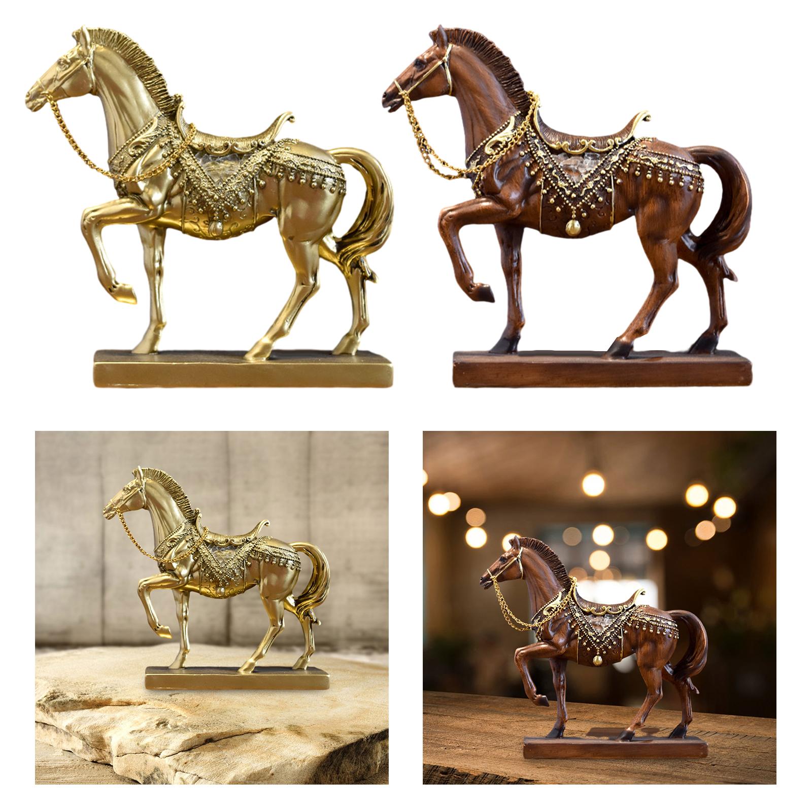 Horse Figurine Horse Statue Ta - مراجعة Resin Art Table Top وسعره
