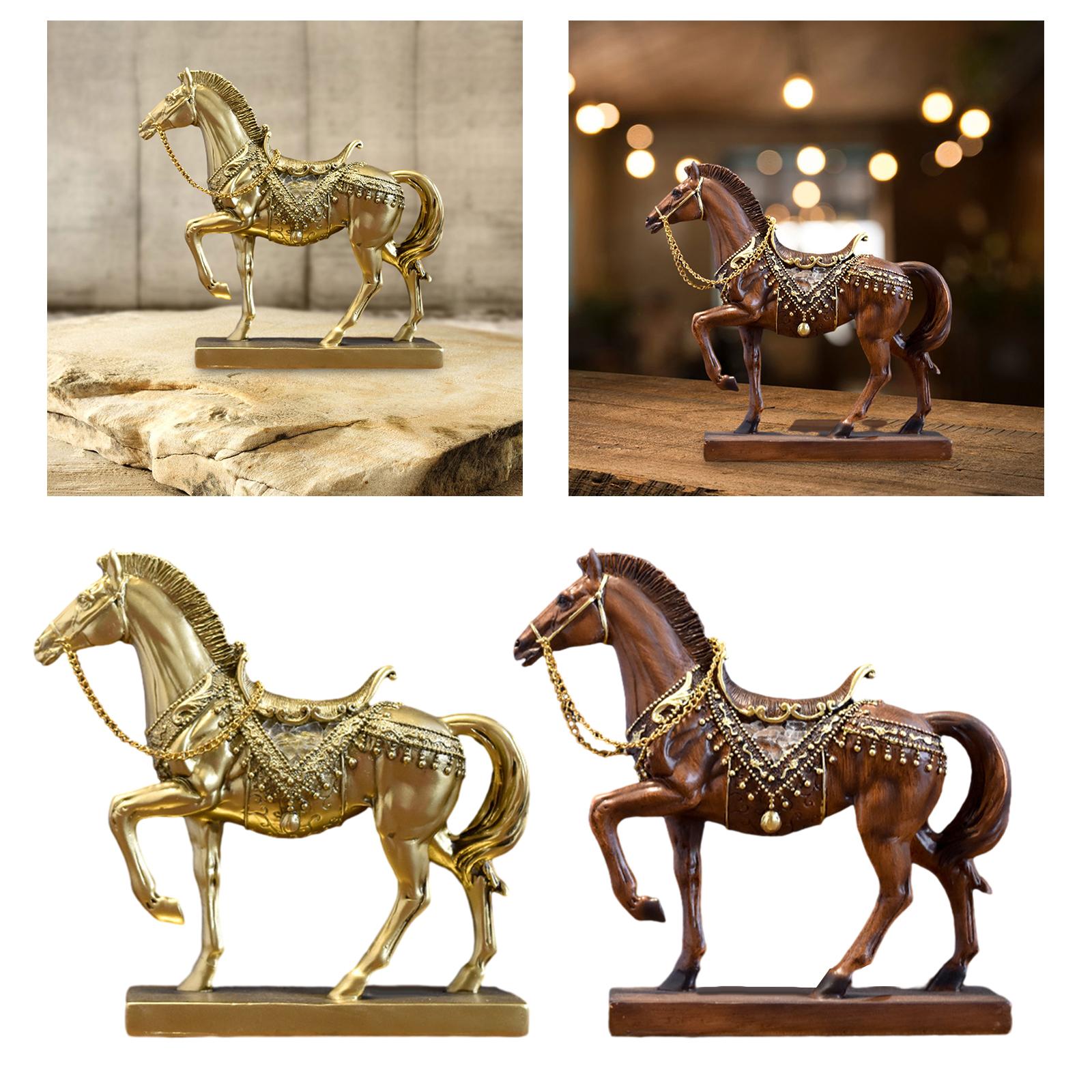 Horse Figurine Horse Statue Ta - مراجعة Resin Art Table Top وسعره