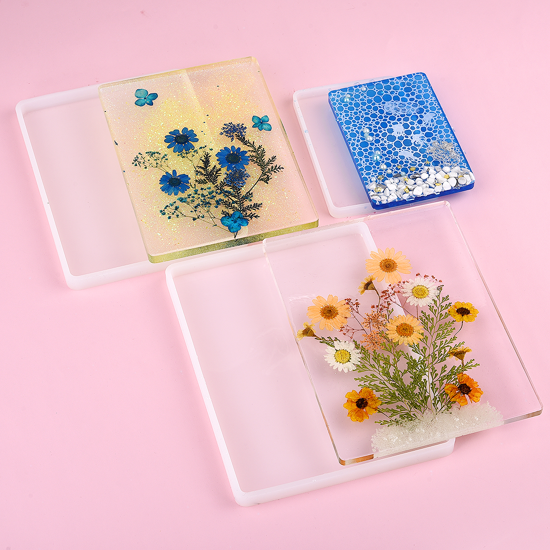 DIY Round Square Rectangle Sha - مراجعة Coaster Mold Square وسعره