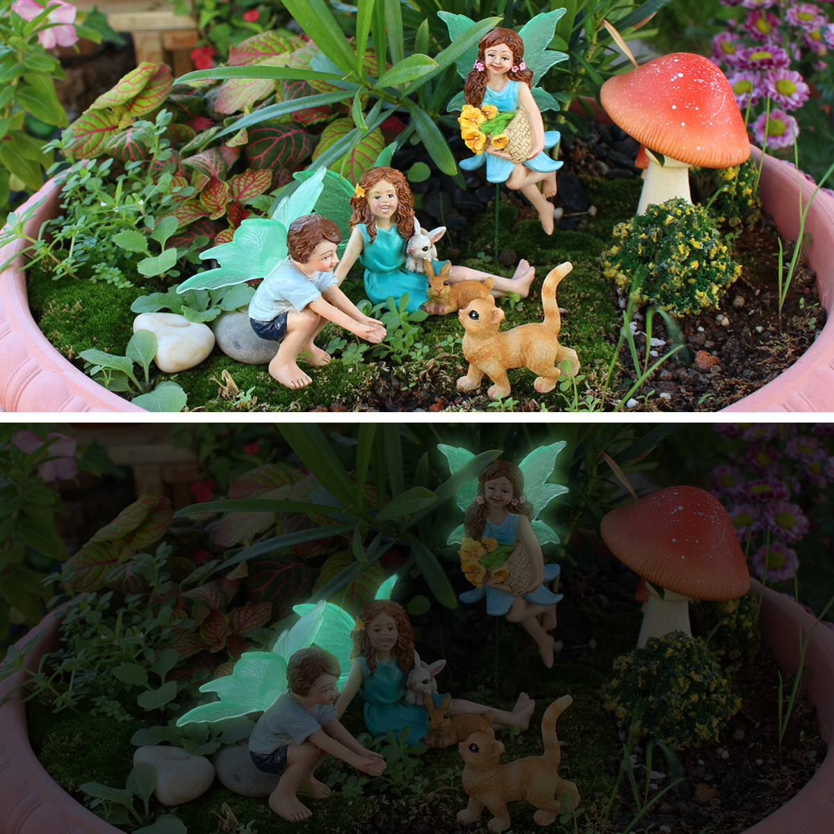 4pc Flower Fairy and Animal Pa - مراجعة Resin Art Flower وسعره