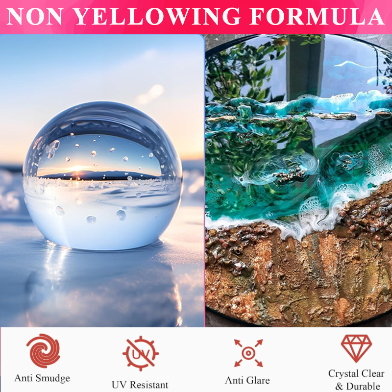 1:1 Crystal Clear Epoxy Resin  - مراجعة Resin Art Table Top وسعره
