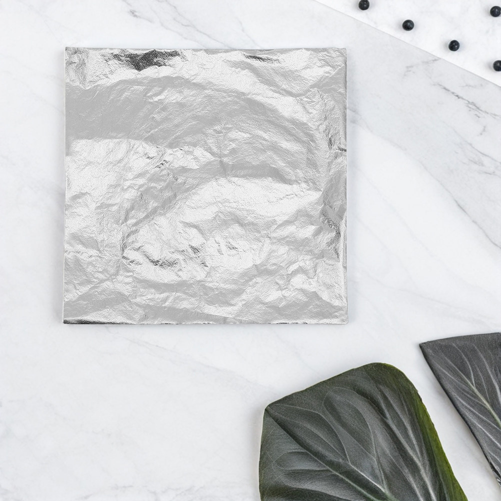 100Pcs Silver Foil Paper Sheet - مراجعة Resin Art And Jewelry وسعره