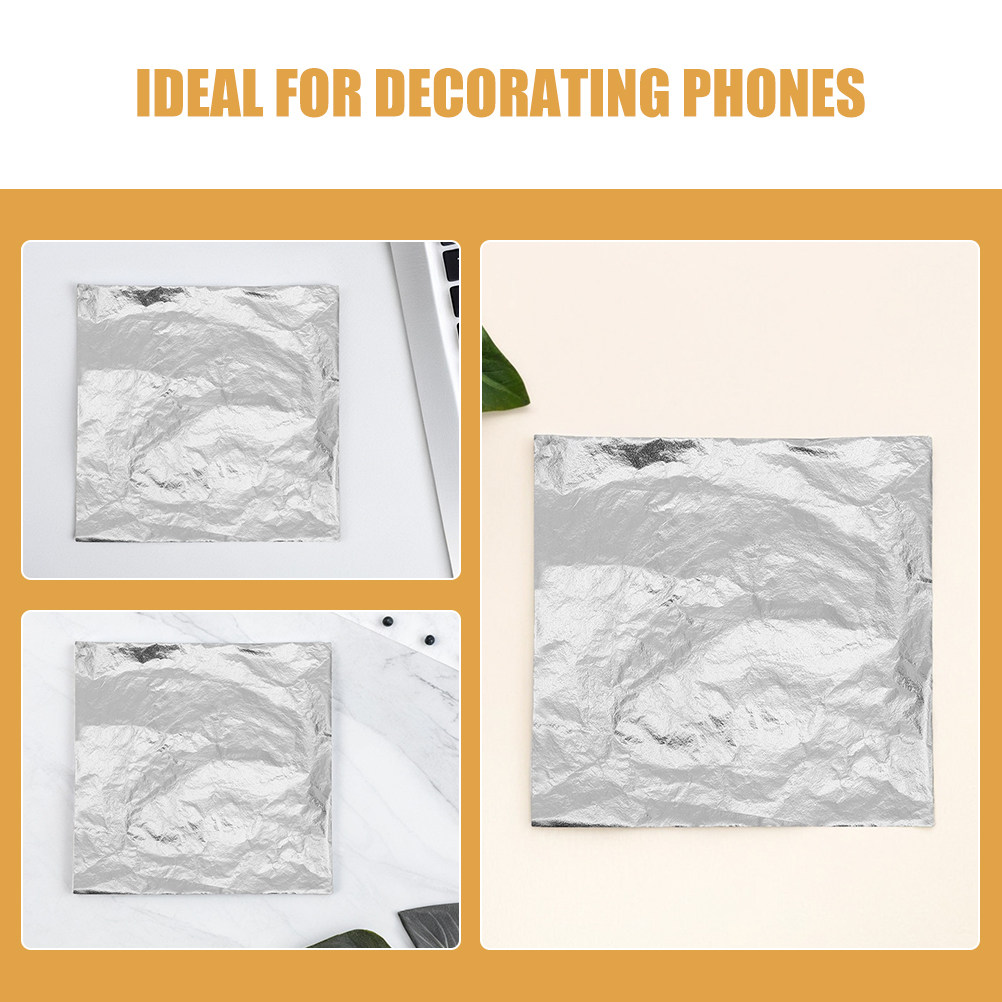 100Pcs Silver Foil Paper Sheet - مراجعة Resin Art And Jewelry وسعره