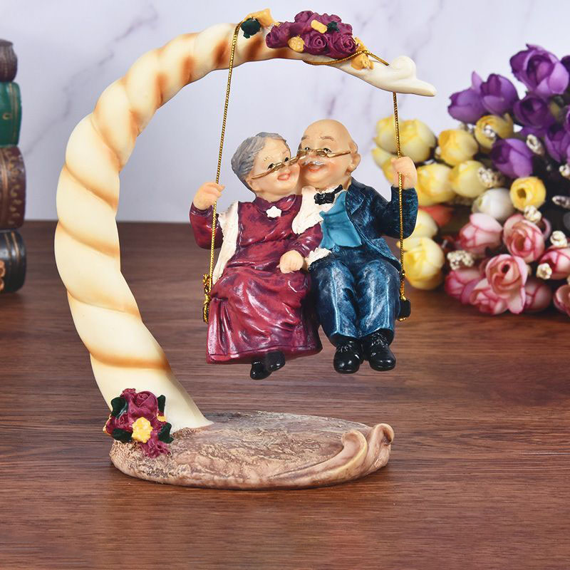 Chinese Swing Old Couples Resi - مراجعة Resin Art Gift For Anniversary وسعره