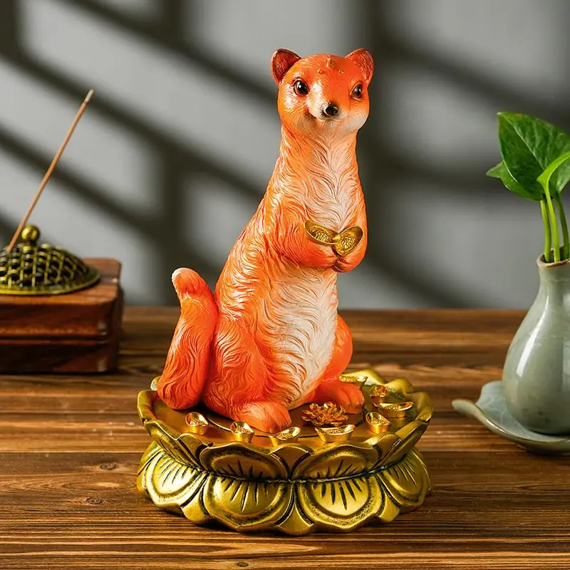 Wong Tai Sin Ornament Weasel S - مراجعة Resin Art Table Top وسعره