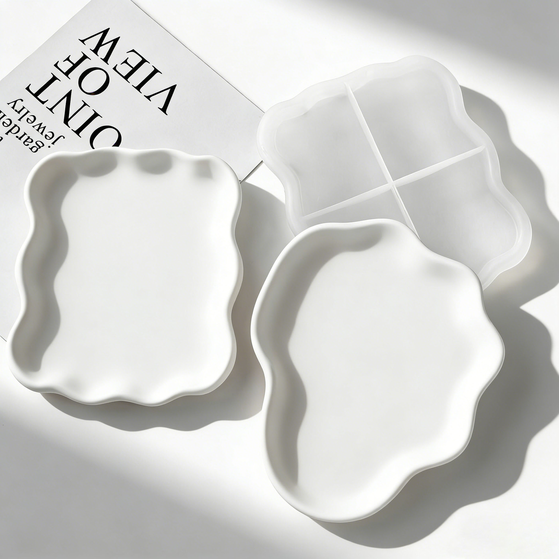 DIY Geometric Wave Plaster Coa - مراجعة Coaster Mold Square وسعره
