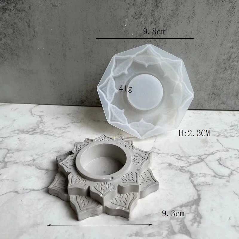 Concrete Candle Jar Silicone M - مراجعة Coaster Mold Square وسعره