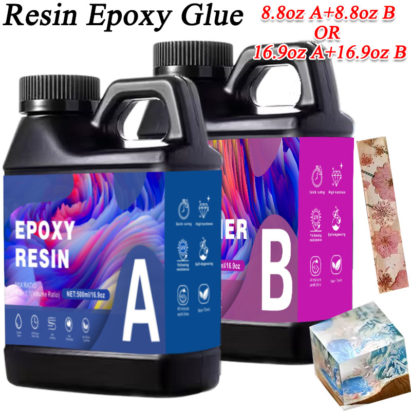 17.6oz/33.8oz AB Resin Epoxy G - مراجعة Resin Art And Jewelry وسعره