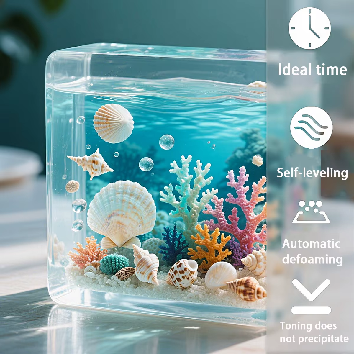 17.6oz/33.8oz AB Resin Epoxy G - مراجعة Resin Art And Jewelry وسعره