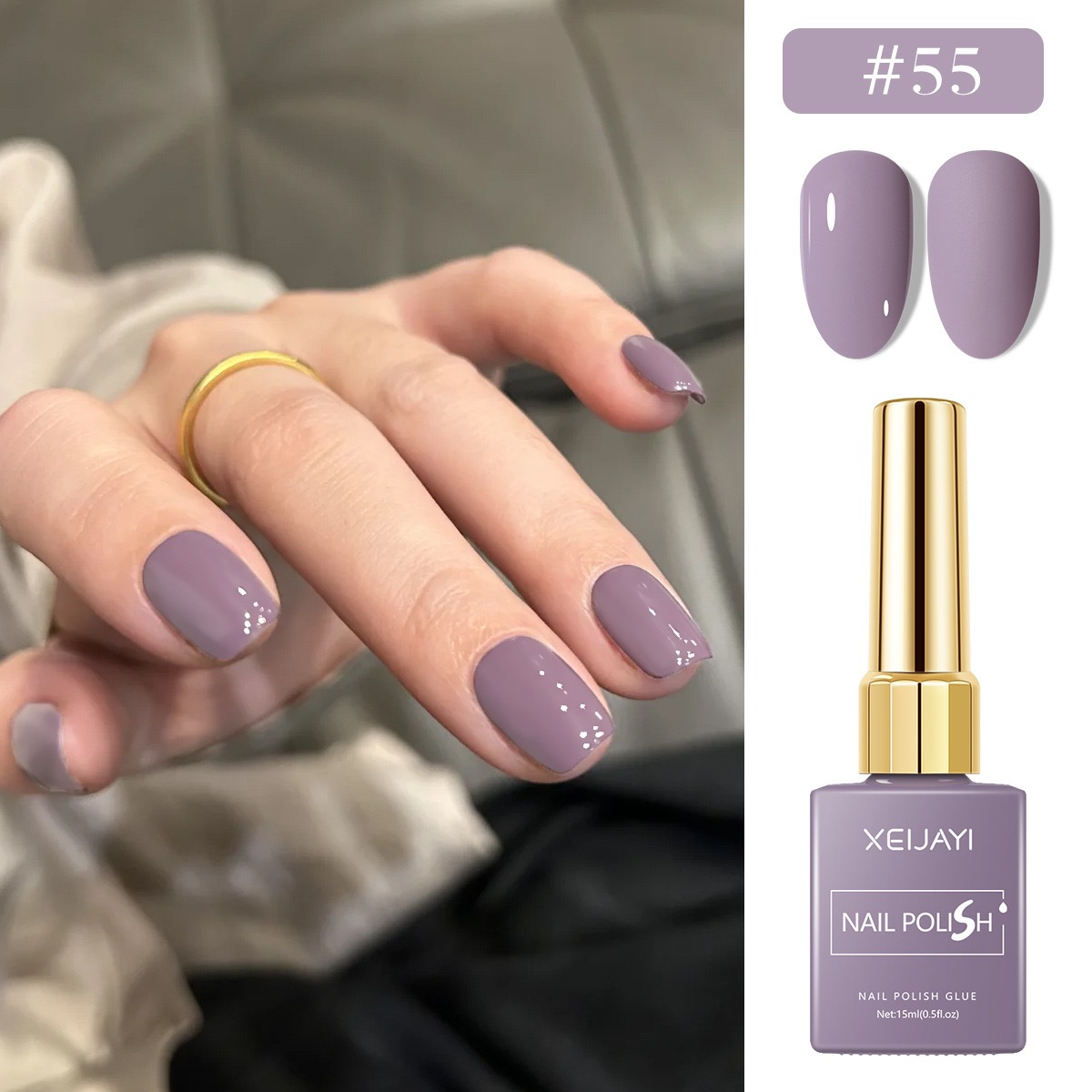6PCS/SET 15ml Gel Nail Polish  - مراجعة Resin Art Purple وسعره