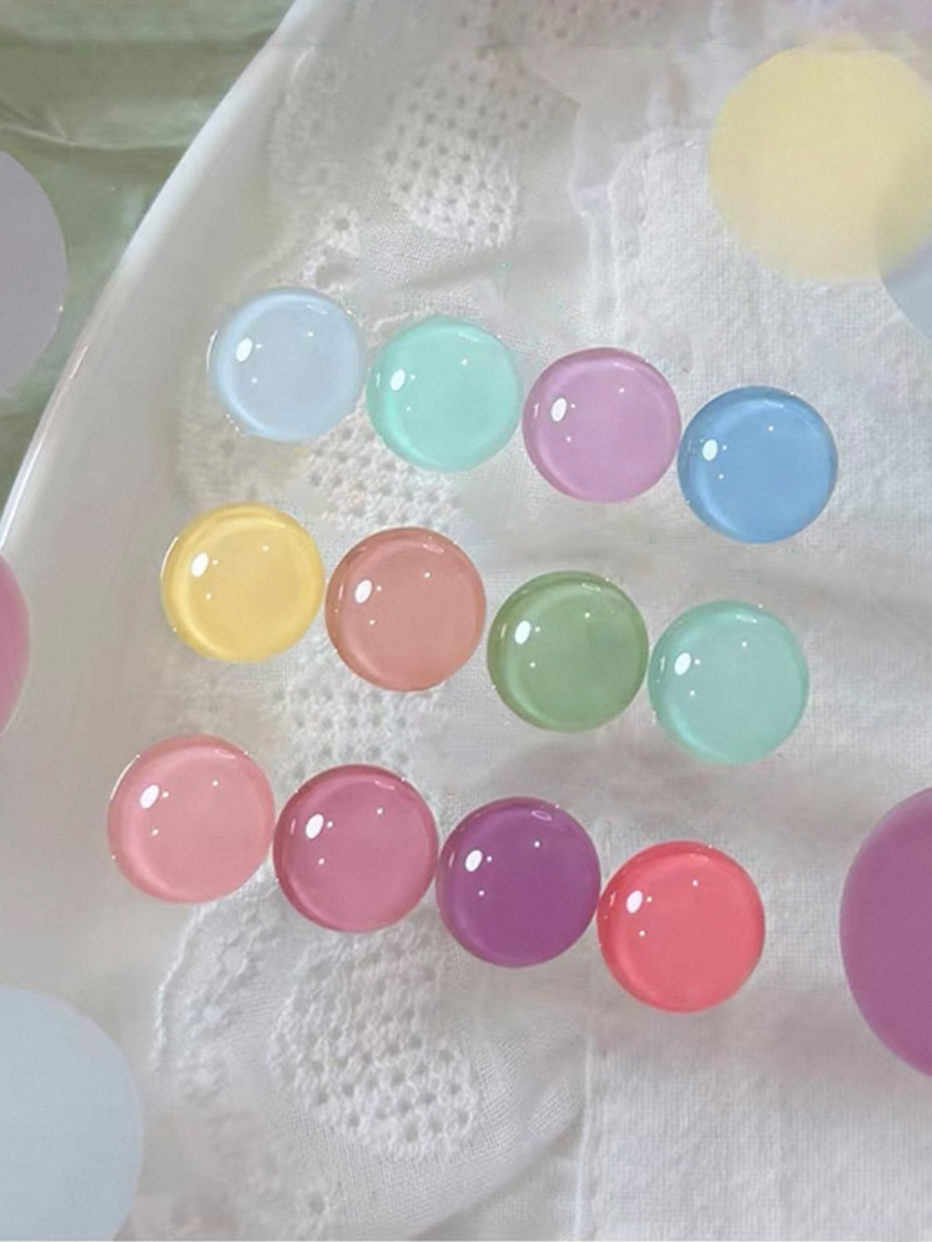 1/12pcs 2026 Spring and Summer - مراجعة Resin Art Purple وسعره