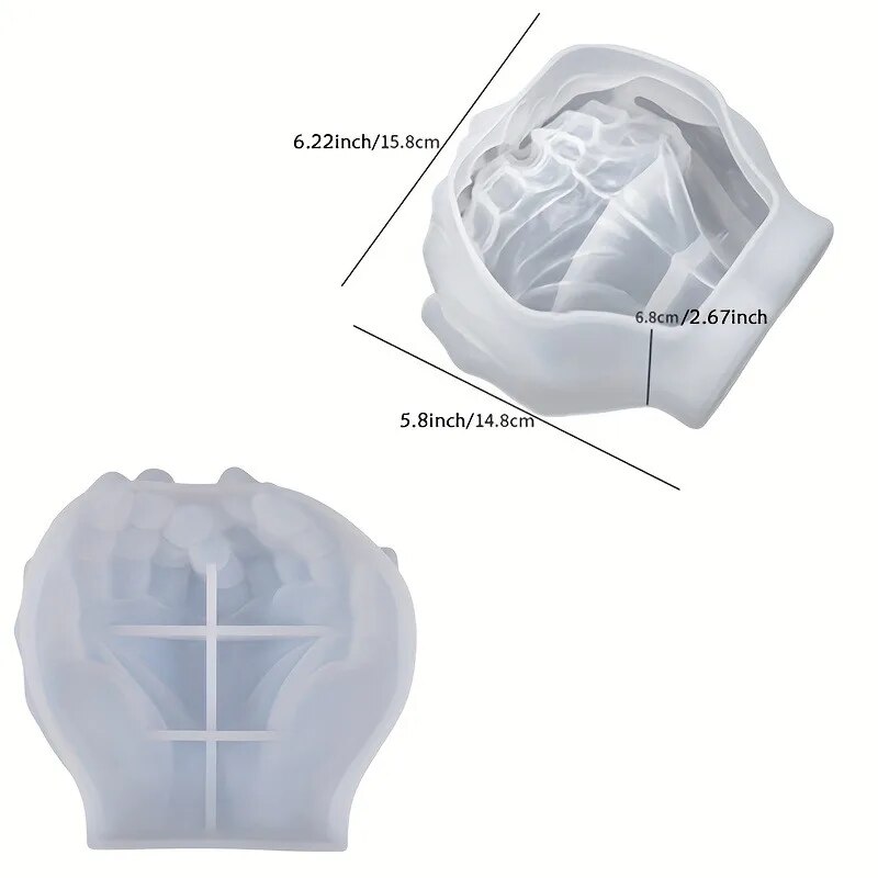1pc Hand Plaster Mold for Resi - مراجعة Coaster Mold Square وسعره
