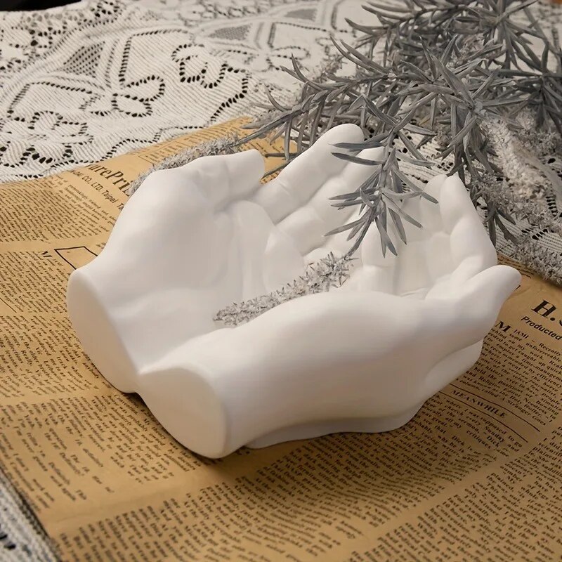 1pc Hand Plaster Mold for Resi - مراجعة Coaster Mold Square وسعره