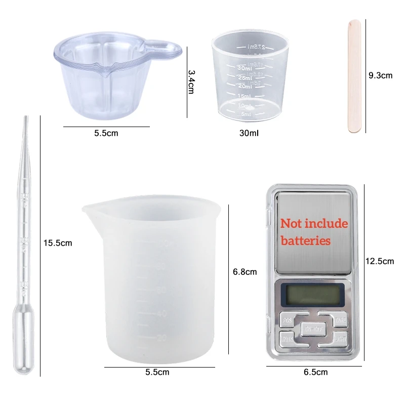 Epoxy Resin Kit Crystal Clear  - مراجعة Resin Mixing Cup وسعره