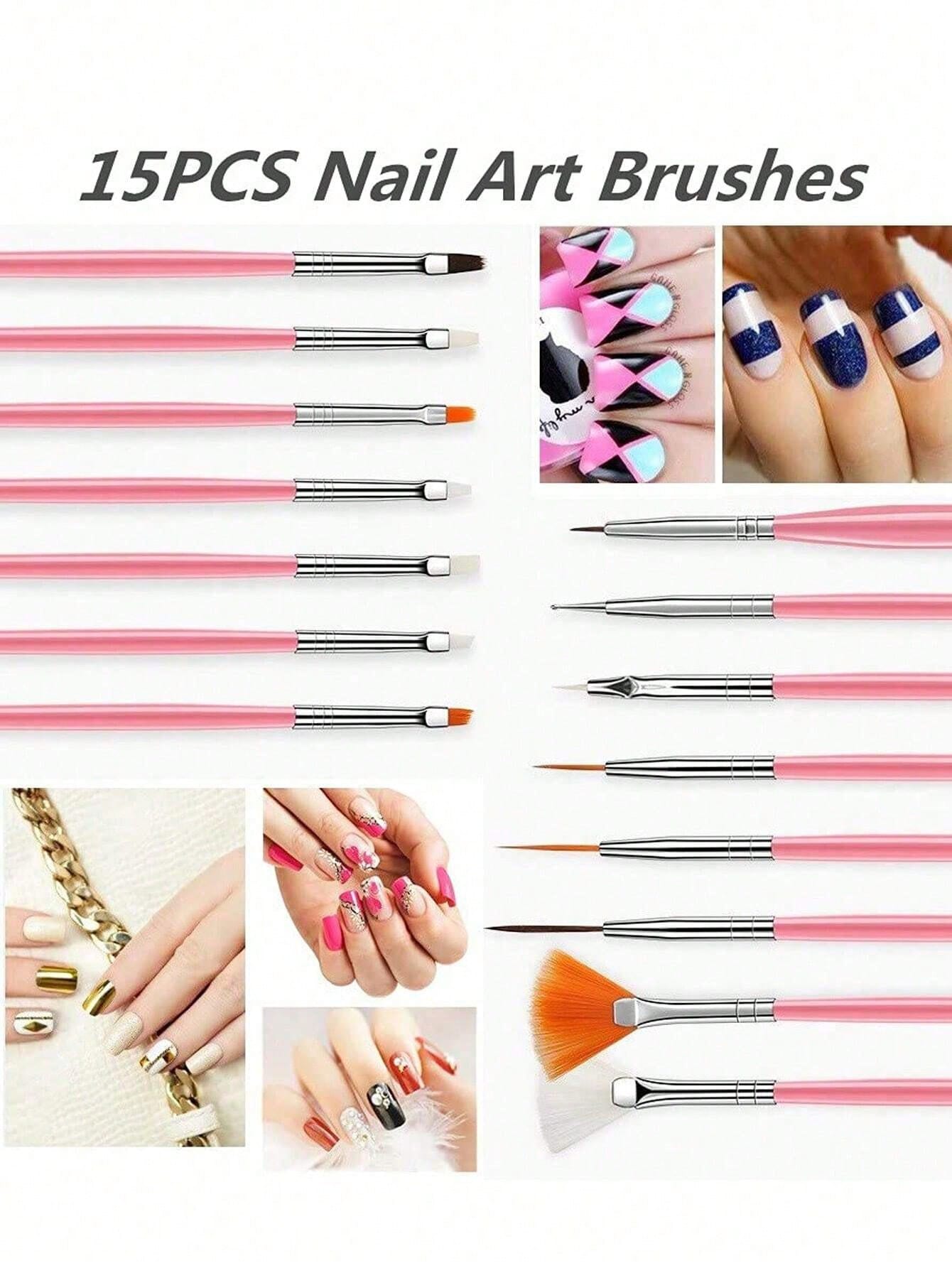 15/22pcs White Nail Art Tool S - مراجعة Resin Art Acrylic وسعره