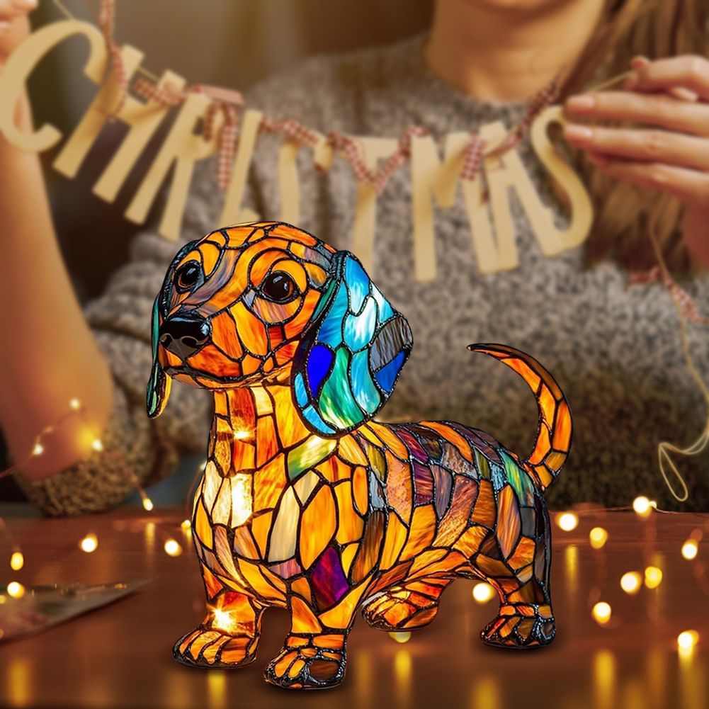 Dog Lamp Dog Series Art Night  - مراجعة Resin Art Table Top وسعره