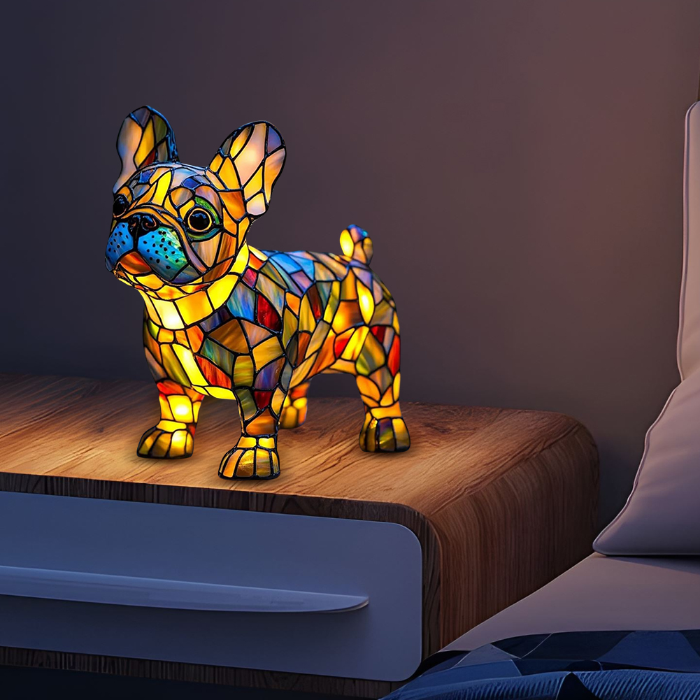 Dog Lamp Dog Series Art Night  - مراجعة Resin Art Table Top وسعره
