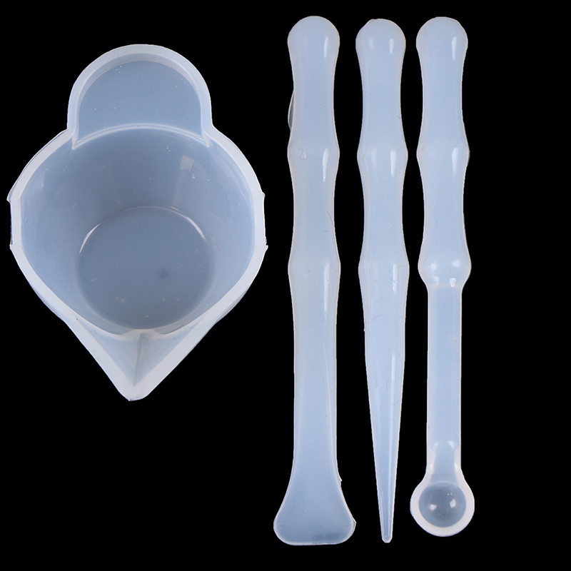 4pcs/Set Mix Cup Silicone Mold - مراجعة Resin Mixing Cup وسعره
