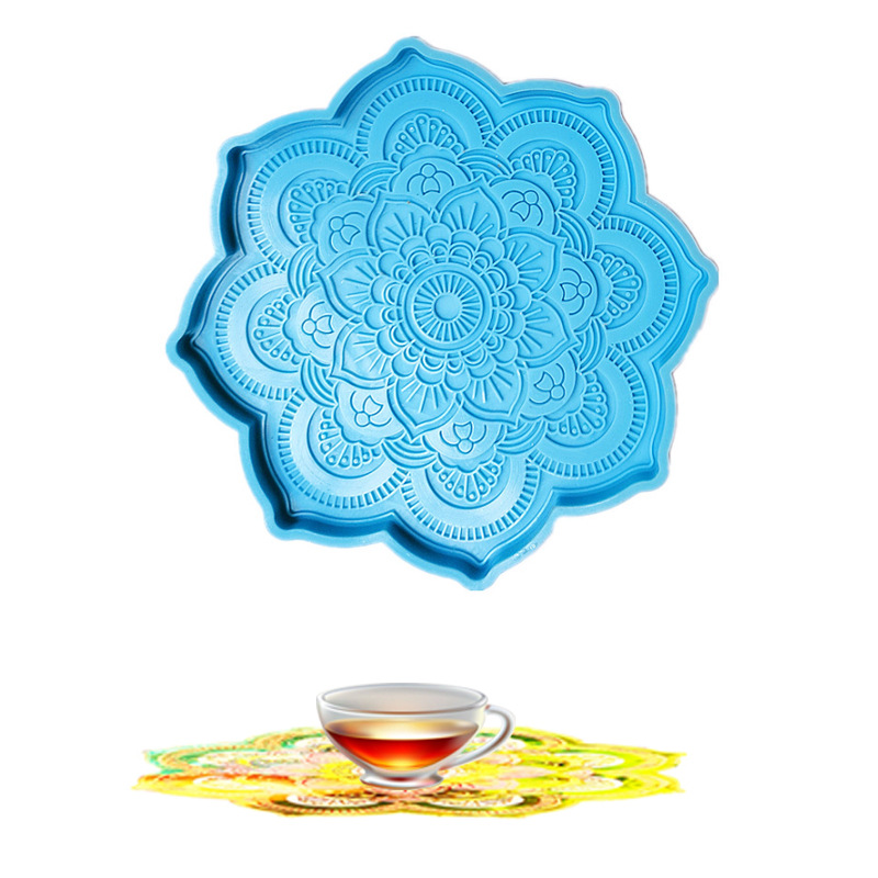 Mandala Coaster Silicone Mold  - مراجعة Coaster Mold Square وسعره