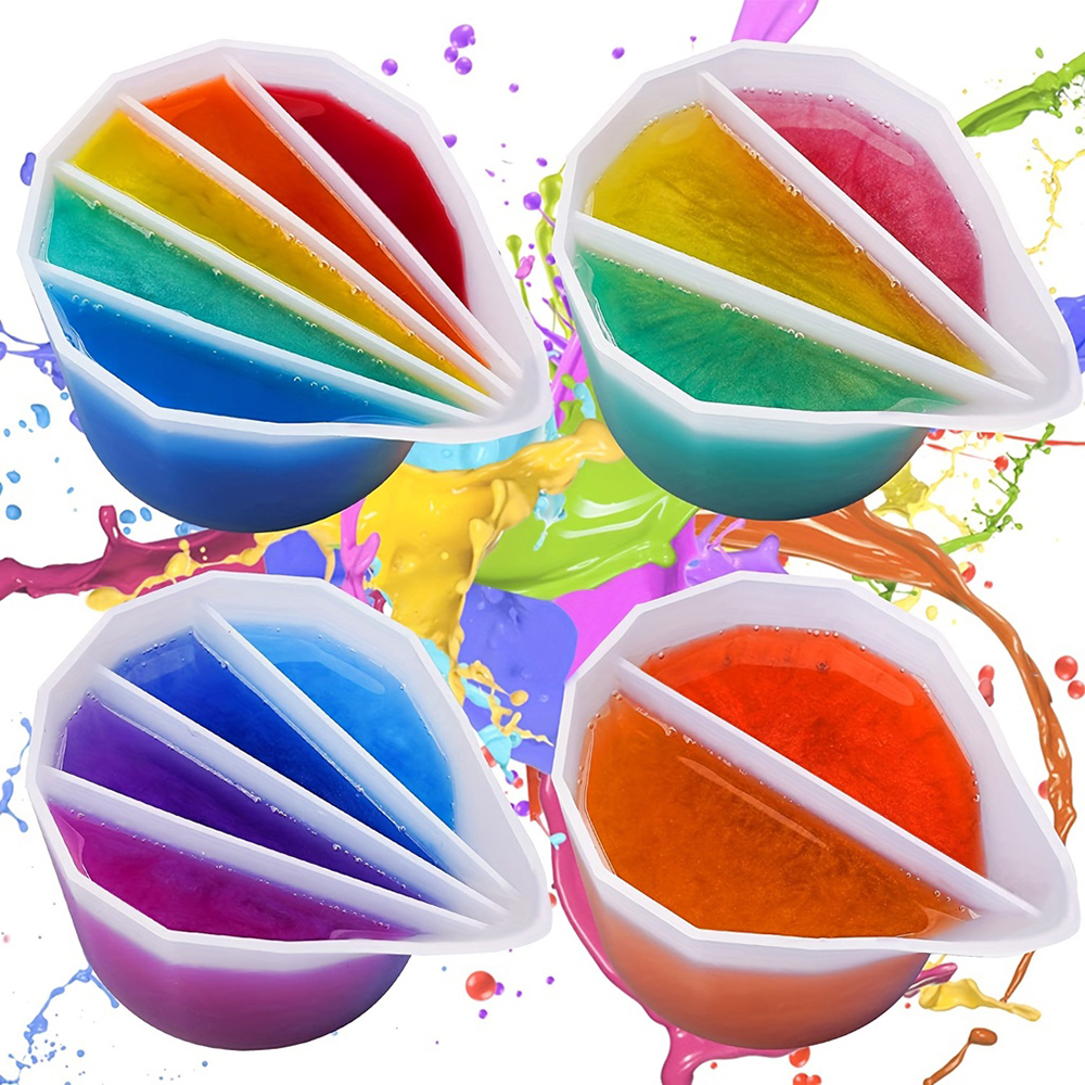 2/3/4/5 Grids Silicone Split C - مراجعة Resin Mixing Cup وسعره