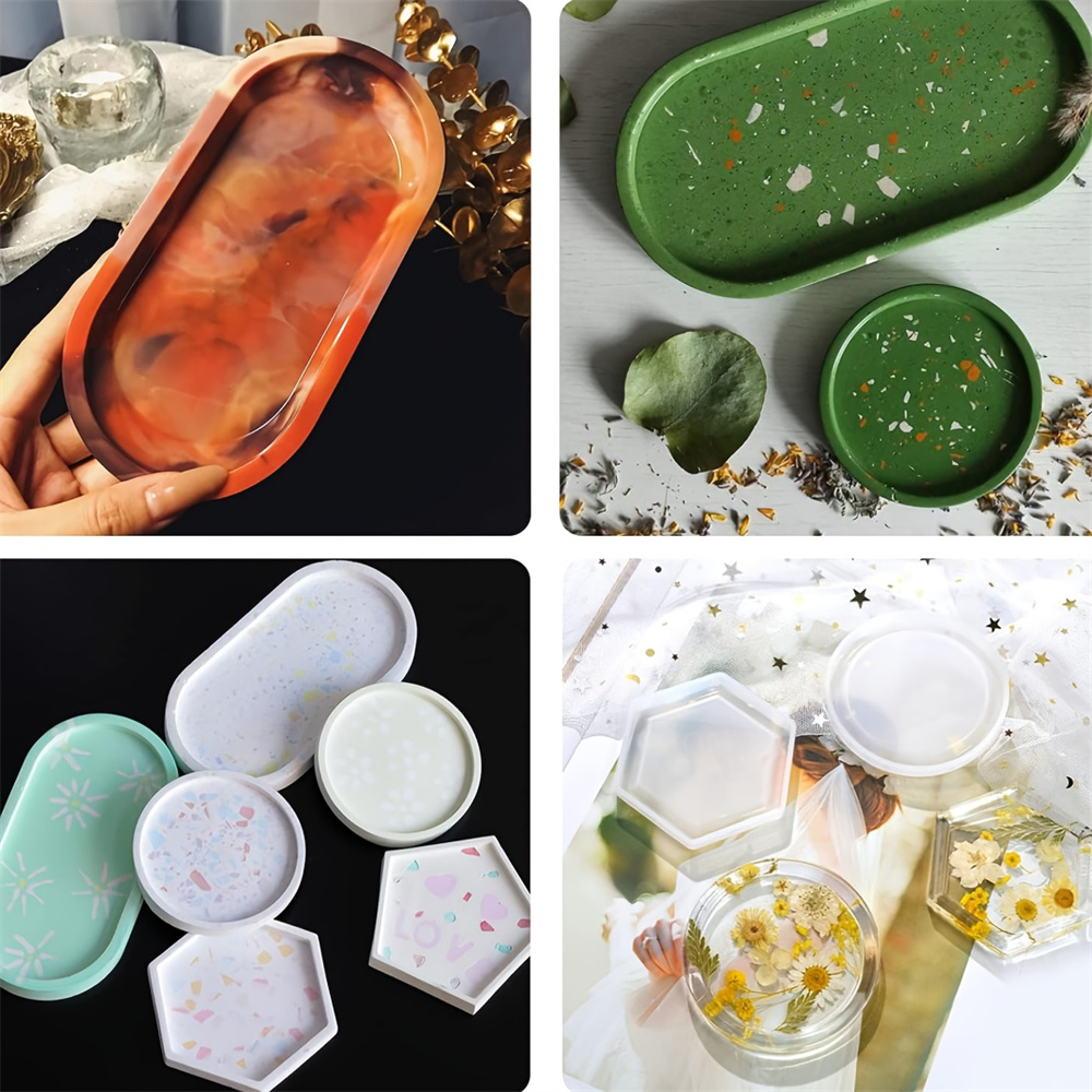 4pcs/Set Storage Tray Coaster  - مراجعة Coaster Mold Square وسعره