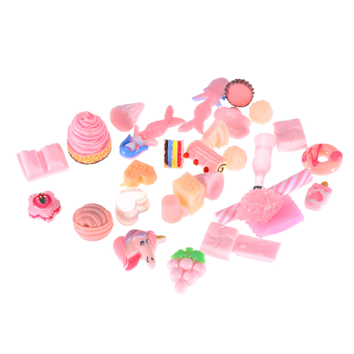 30Pcs Resin DIY Stickers Pink  - مراجعة Resin Mixing Cup وسعره