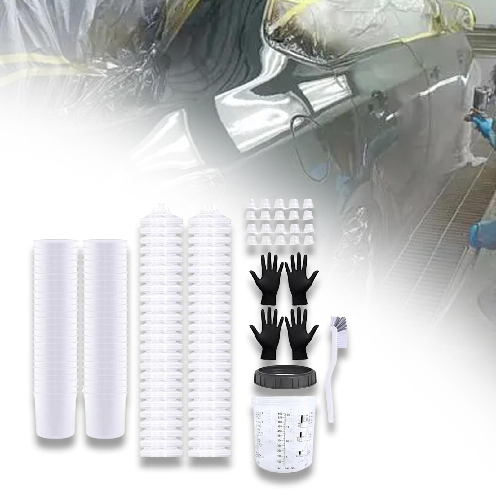 Disposable Paint Sprayer Mixin - مراجعة Resin Mixing Cup وسعره