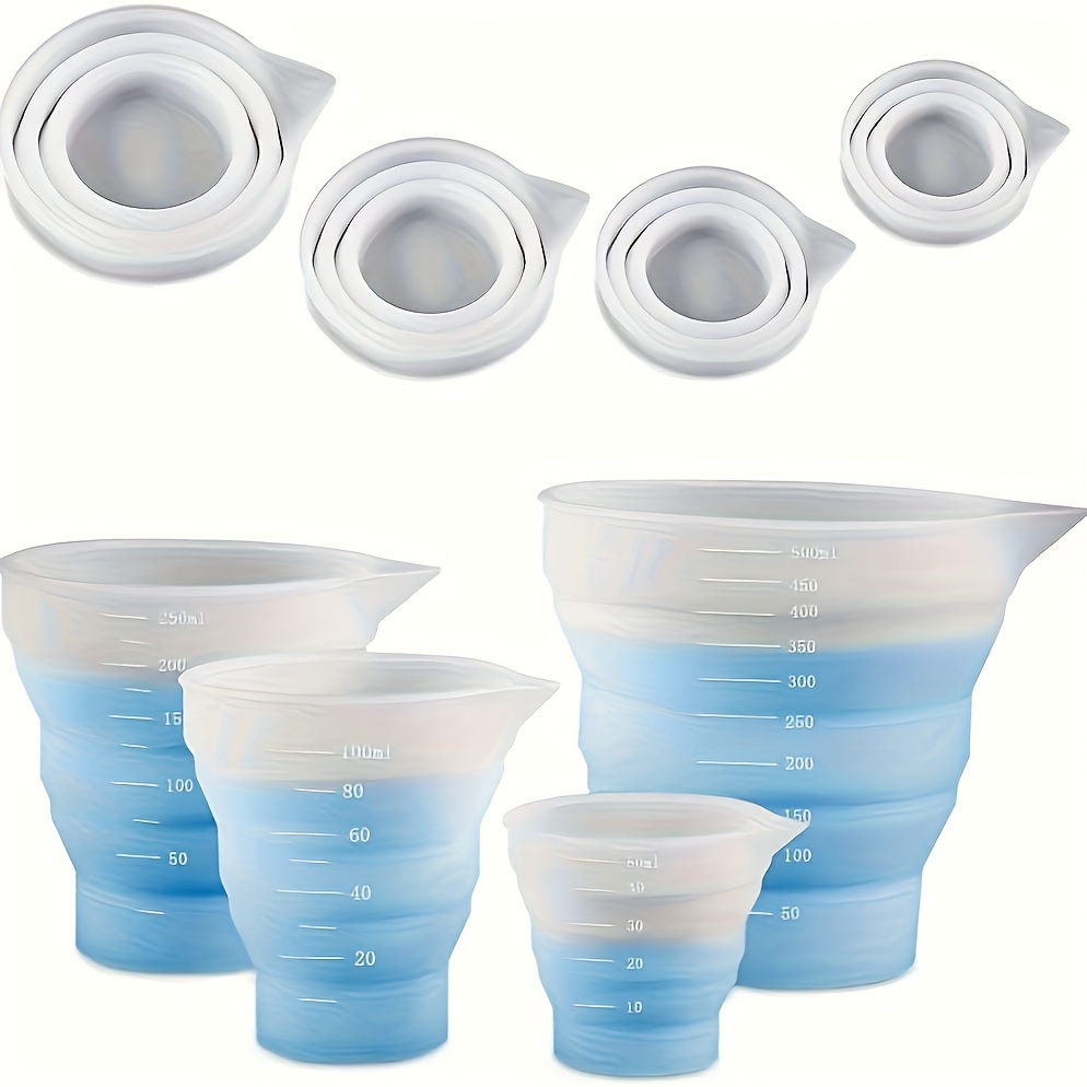 50-500ml Foldable Silicone Mea - مراجعة Resin Mixing Cup وسعره