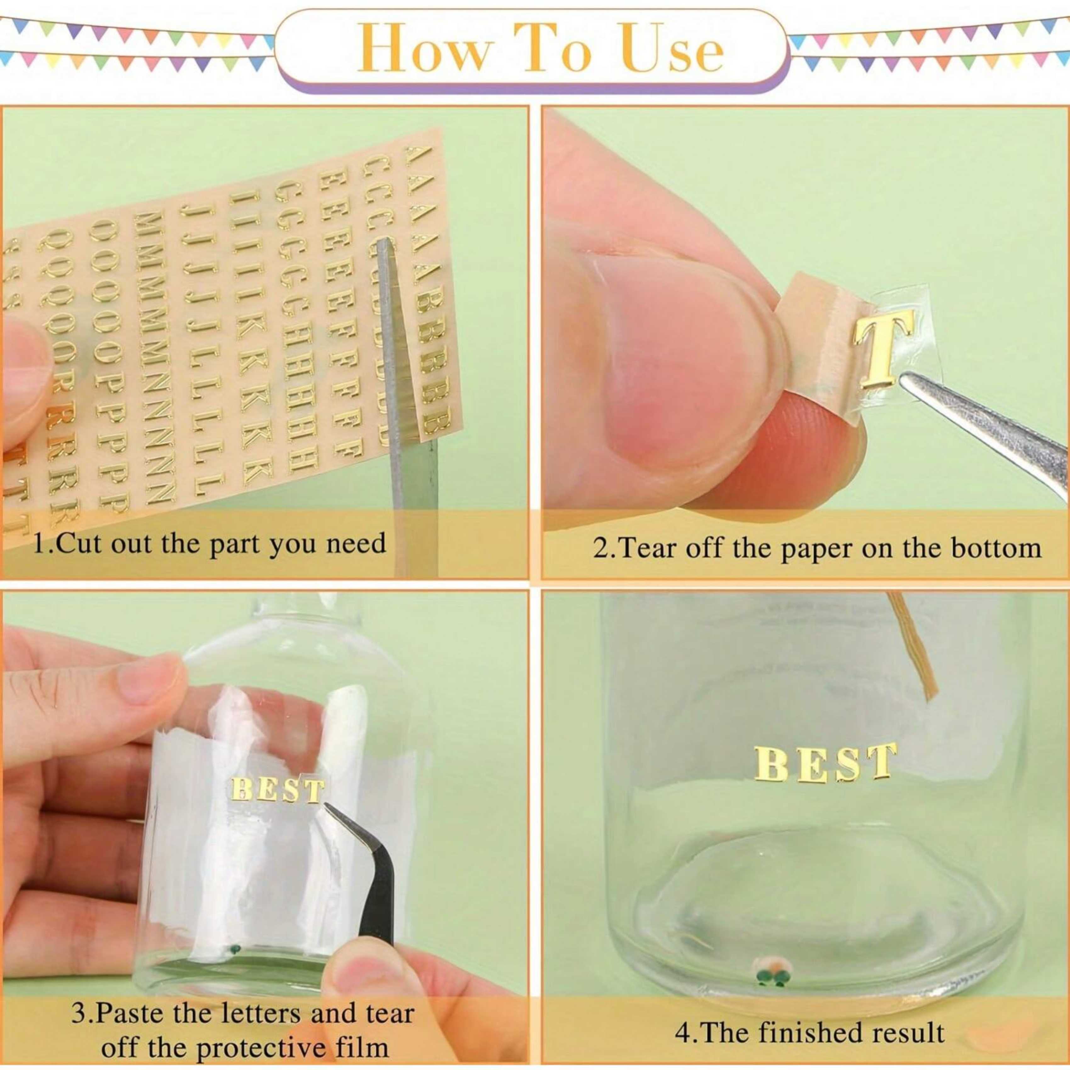 12 Letter Resin Stickers, Mini - مراجعة Resin Art Sticker وسعره