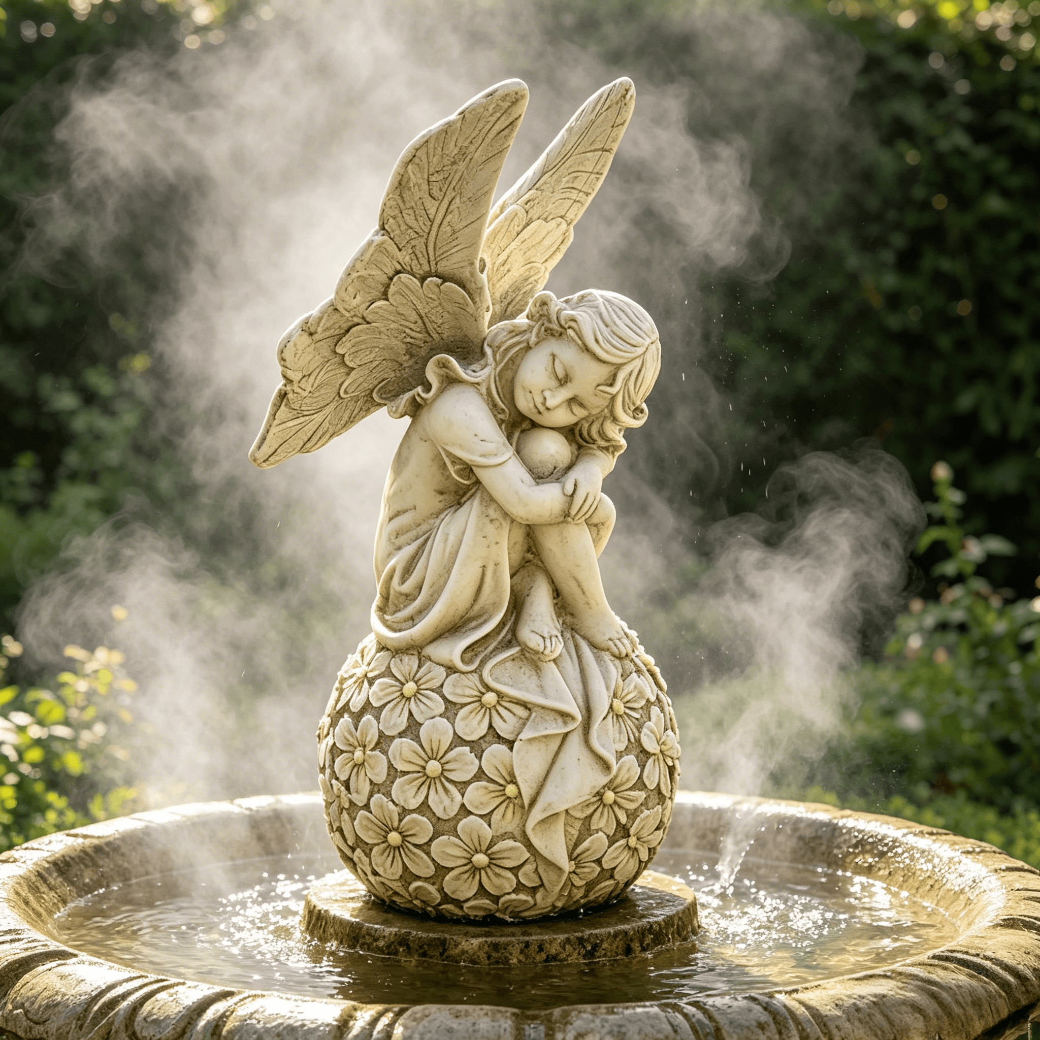 13.2-inch Garden Fairy Statue, - مراجعة Resin Art Flowers وسعره