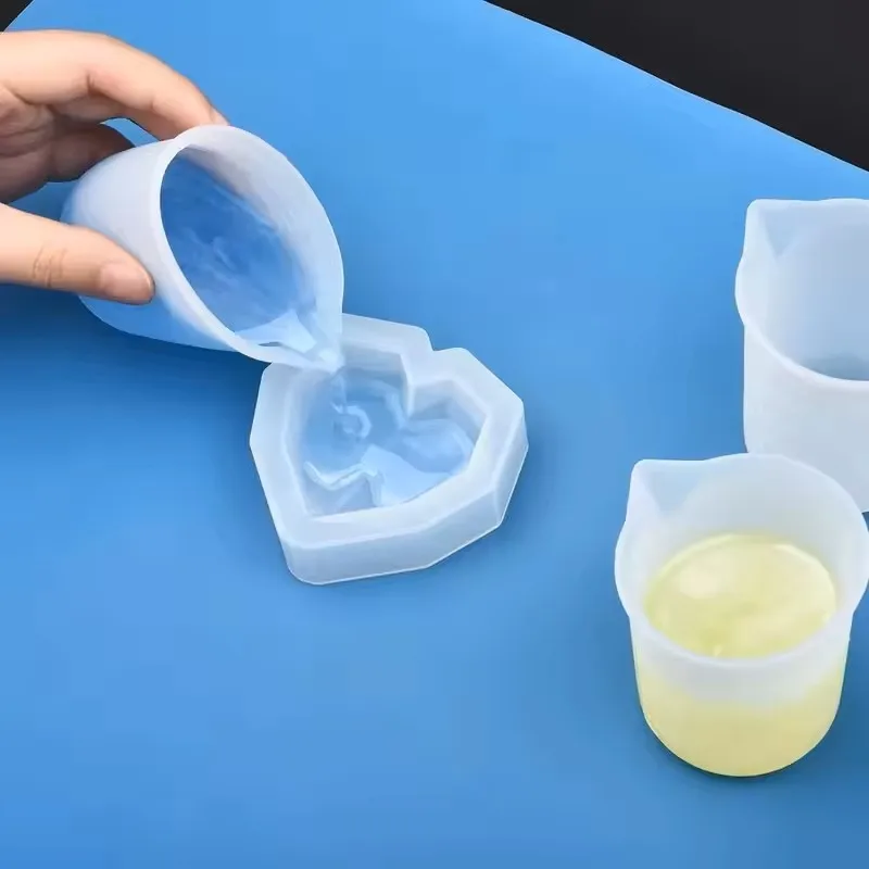 5pcs 100ml Silicone Measuring  - مراجعة Resin Mixing Cup وسعره