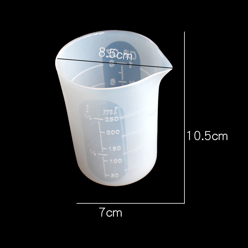 250ML Silicone measuring cup S - مراجعة Resin Mixing Cup وسعره