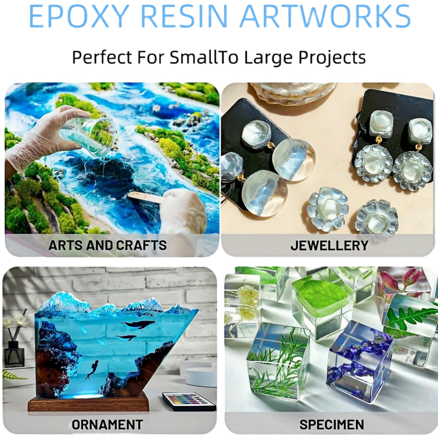 16.9oz Clear Epoxy Resin Kit C - مراجعة Resin Art And Jewelry وسعره