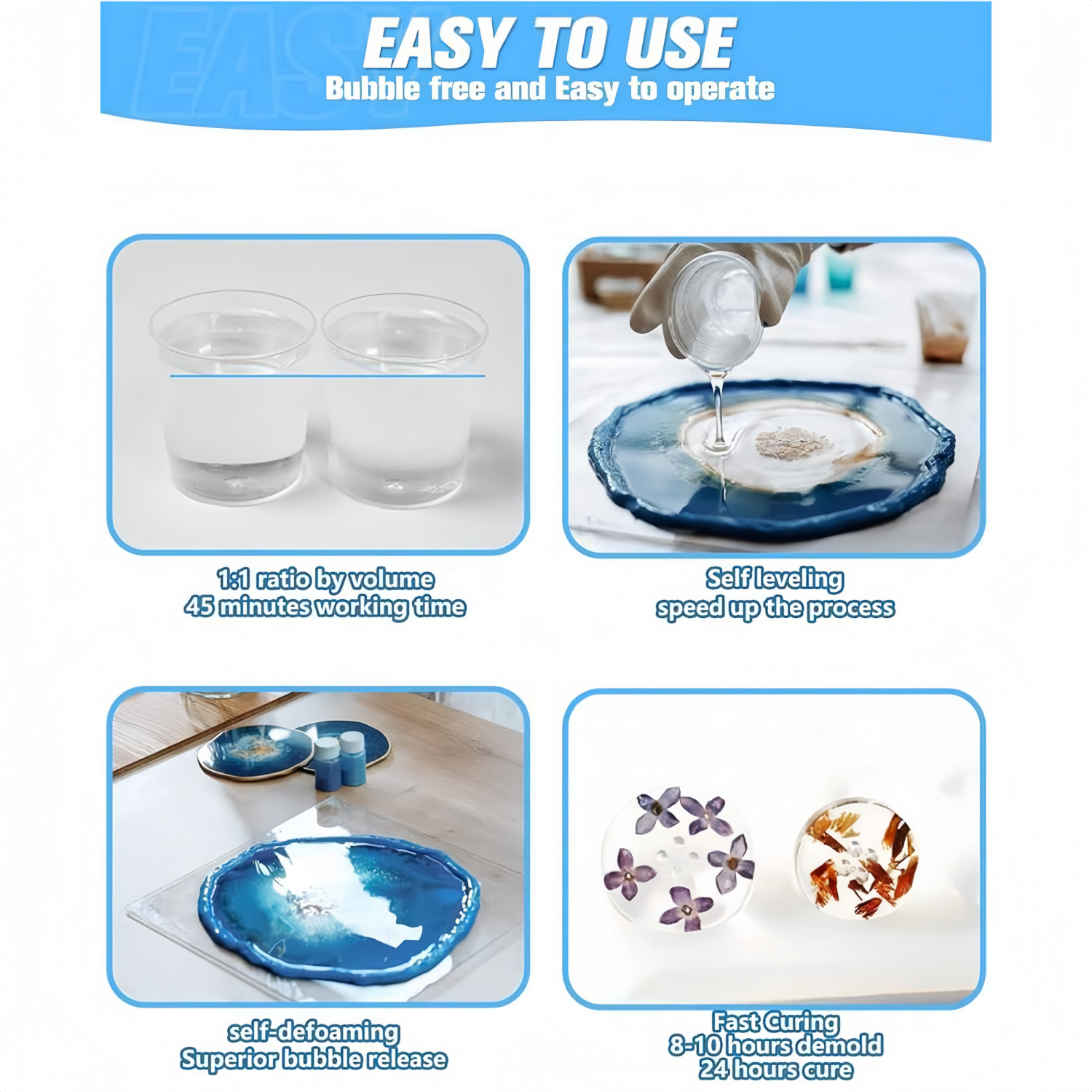 16.9oz Clear Epoxy Resin Kit C - مراجعة Resin Art And Jewelry وسعره