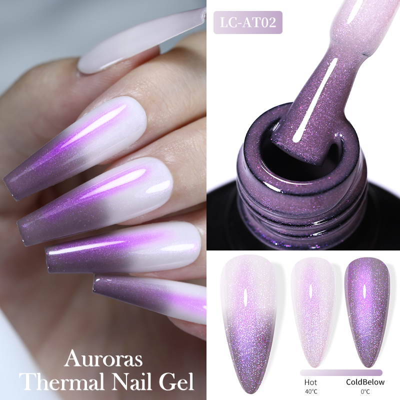 LILYCUTE 7ML Auroras Thermal G - مراجعة Resin Art Purple وسعره