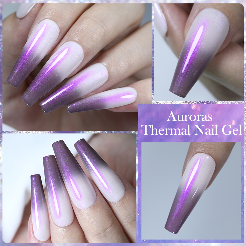 LILYCUTE 7ML Auroras Thermal G - مراجعة Resin Art Purple وسعره