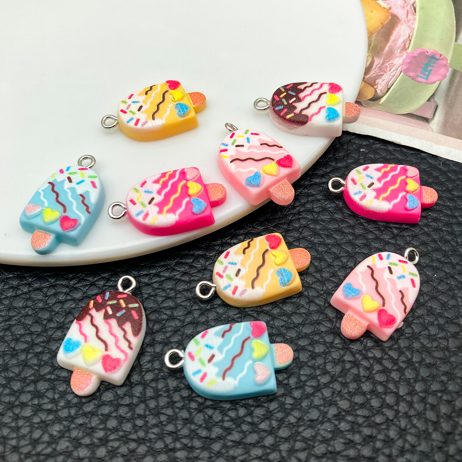 5/10pcs Cute Fashion Resin Acr - مراجعة Resin Art Acrylic وسعره