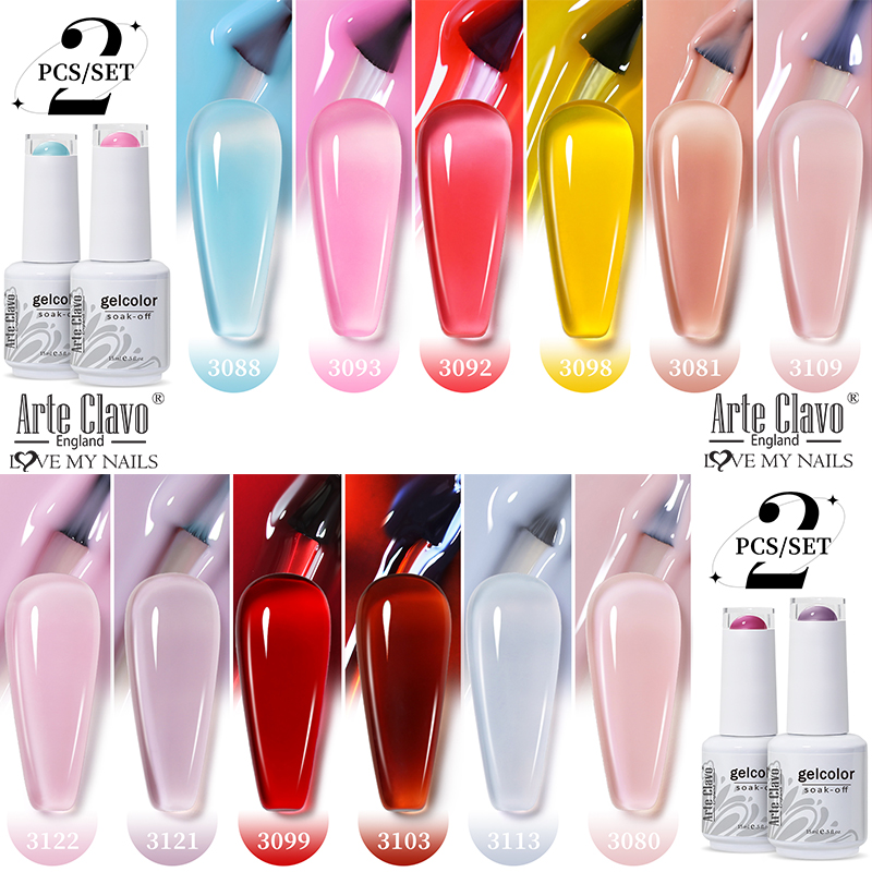 Arte Clavo 2Pcs/Set 15ml Jelly - مراجعة Resin Art Purple وسعره