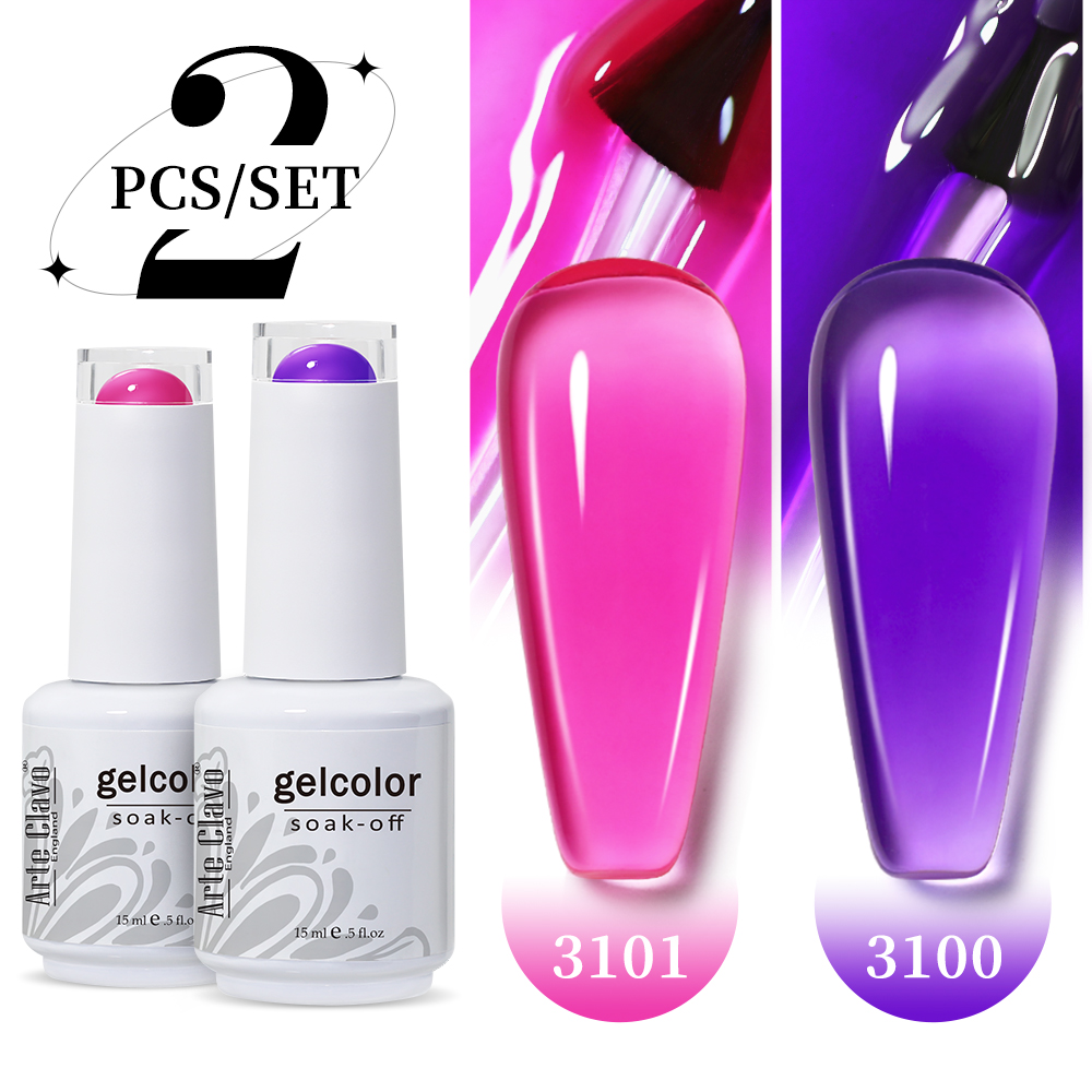 Arte Clavo 2Pcs/Set 15ml Jelly - مراجعة Resin Art Purple وسعره