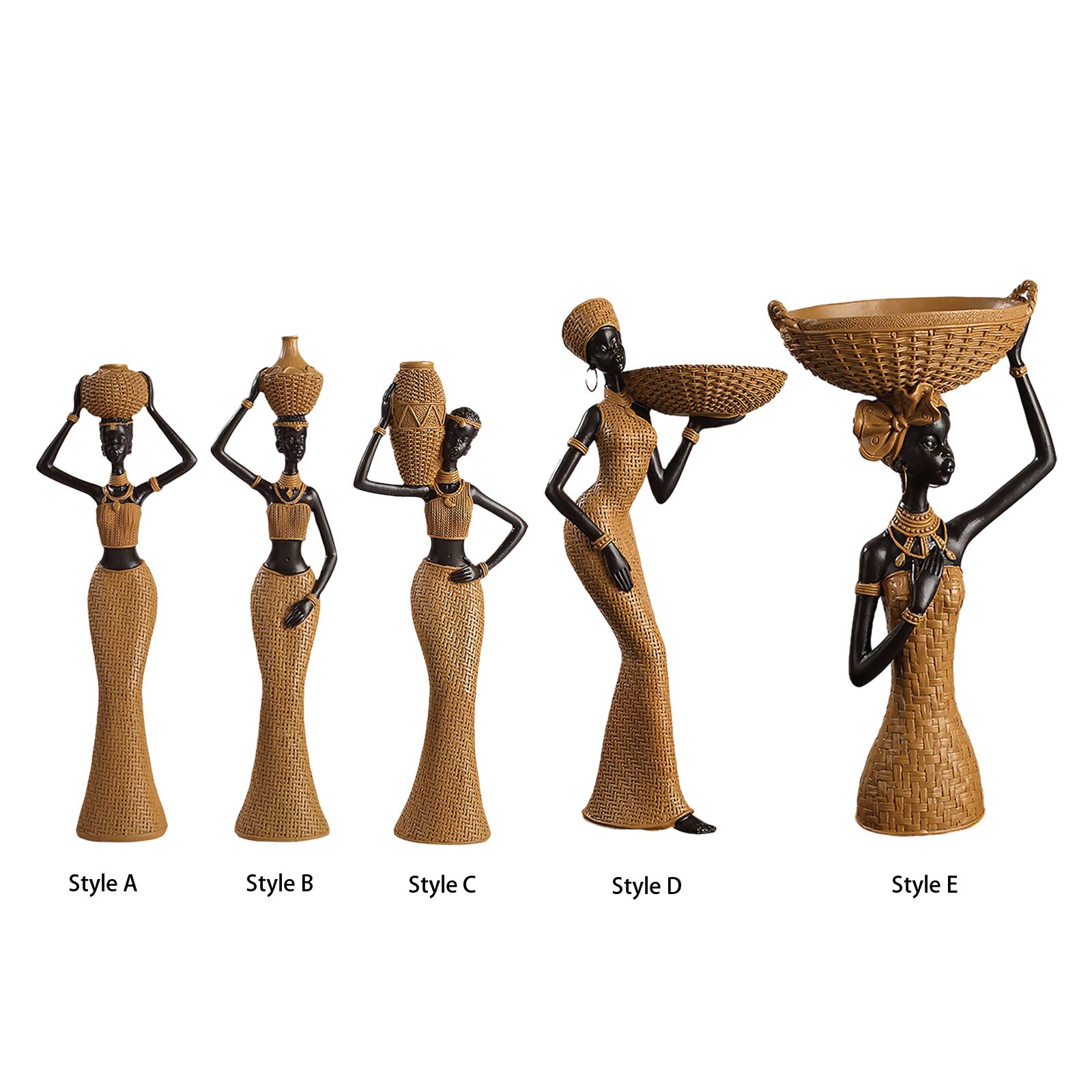 Africian Women Figurine Tablet - مراجعة Resin Art Table Top وسعره