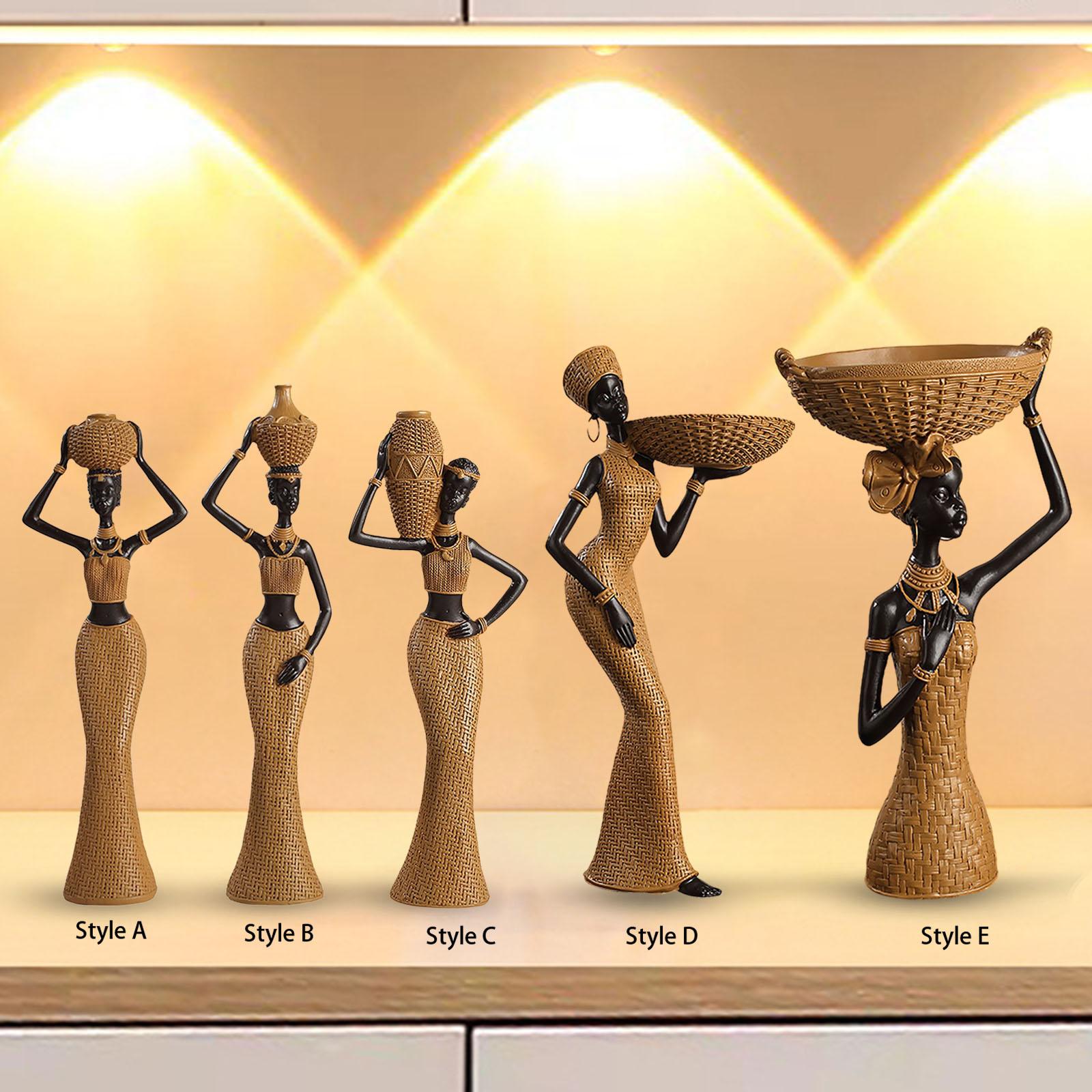 Africian Women Figurine Tablet - مراجعة Resin Art Table Top وسعره