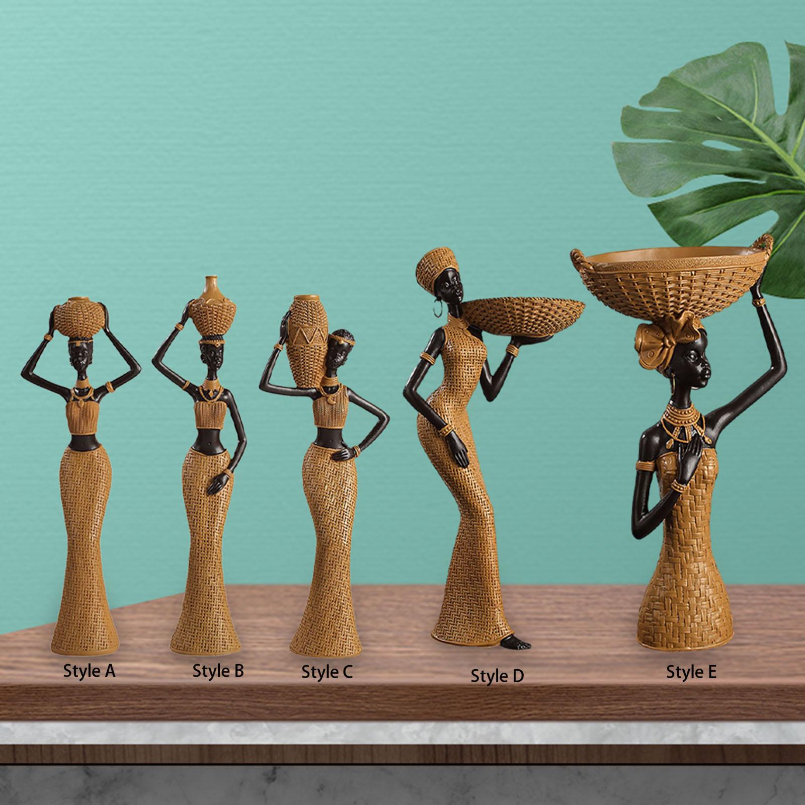 Africian Women Figurine Tablet - مراجعة Resin Art Table Top وسعره