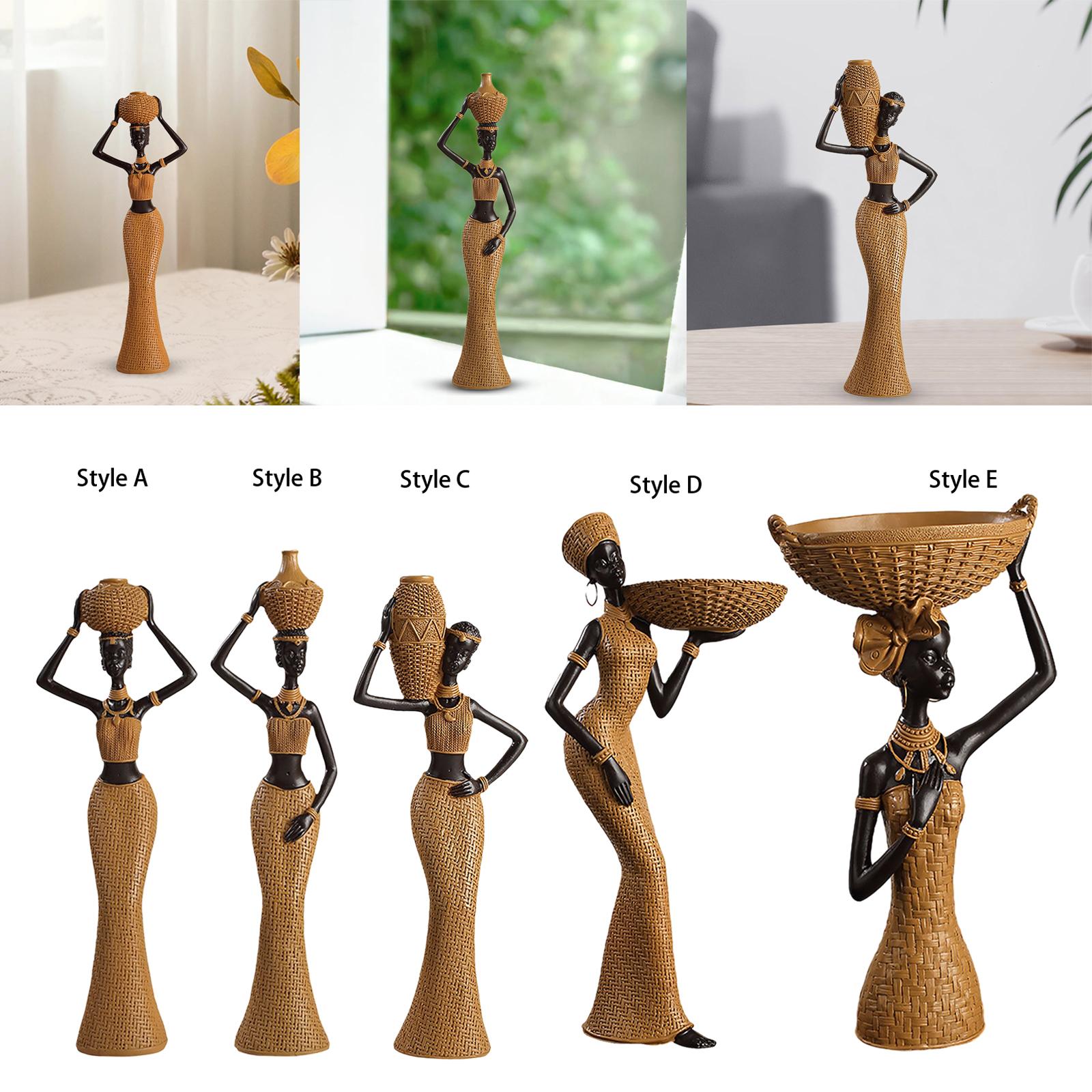 Africian Women Figurine Tablet - مراجعة Resin Art Table Top وسعره